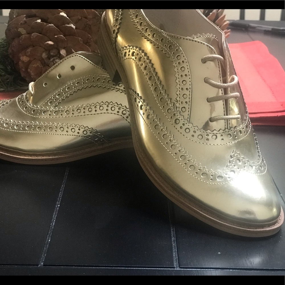 Sam Edelman Gold Oxfords, New Year’s Eve!